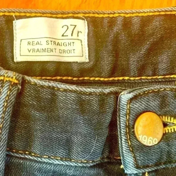 JEANS. Gap Jeans Real Straight 1969 - Size 27 *2 for $50 - Picture 4 of 4